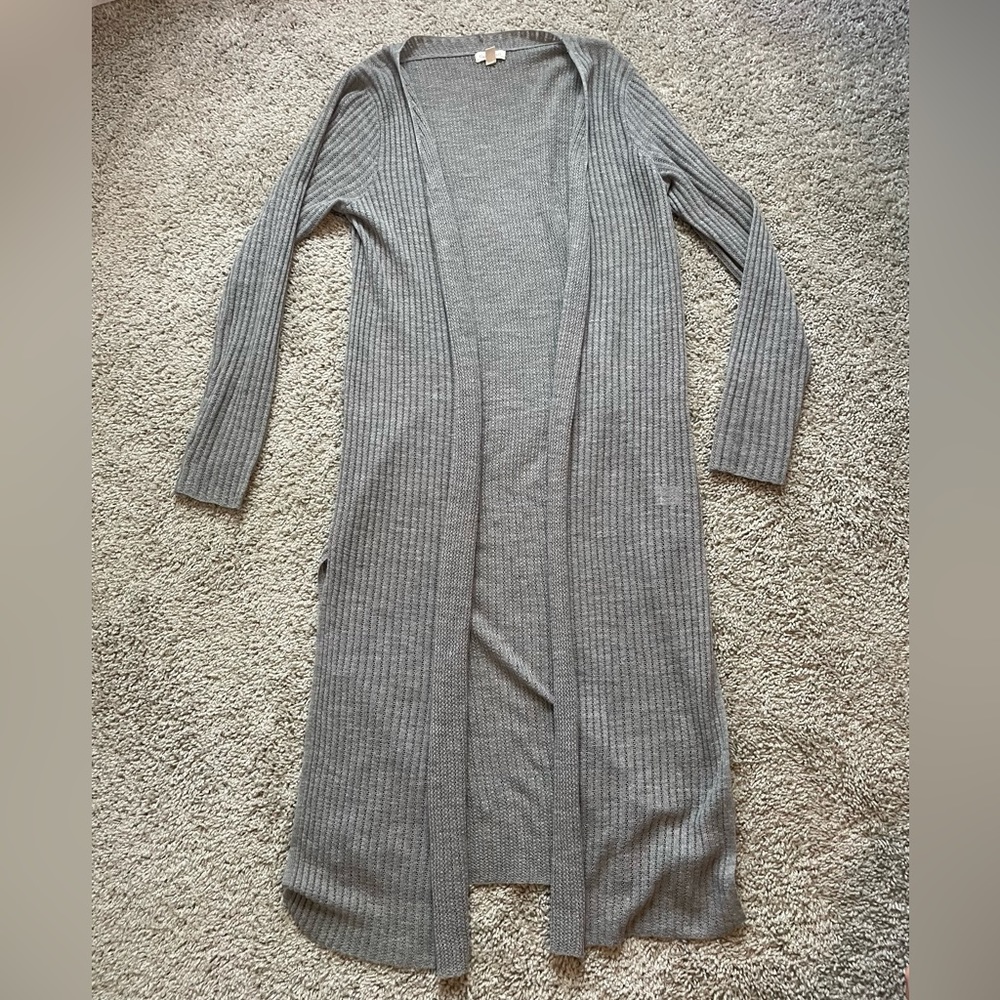 Garnet Hill Grey Cardigan Size M